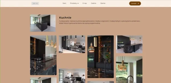 Galeria realizacji Arte Meubles - nowoczesne meble na wymiar w dynamicznym układzie zdjęć.