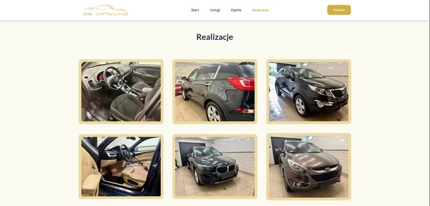 Strona realizacji SB Detailing Studio - galeria zdjęć z metamorfoz aut